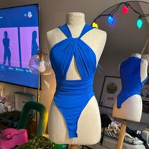 Zara blue bodysuit new without tags